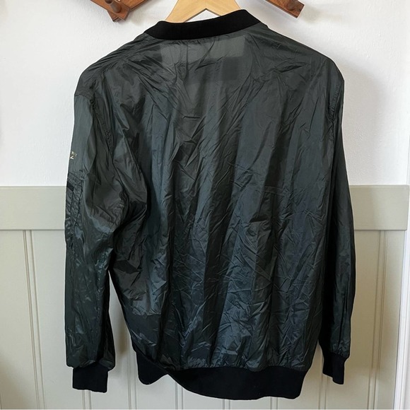 NWOT Burberry Green Mayther Technical Nylon Bomber Jacket Size 4 - Picture 13 of 13